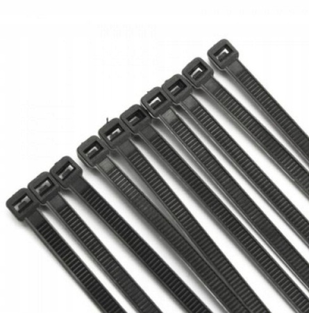 OPASKI ZACISKOWE VARGO TRYTYTKI TRYTKI KABLOWE CZARNE 8×500mm 100szt/op.