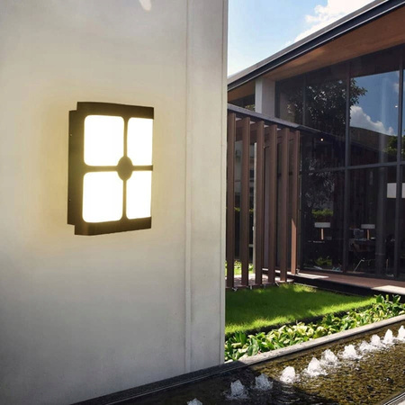 LAMPA ZEWNĘTRZNA ELEWACYJNA OGRODOWA ŚCIENNA KINKIET LED 24W VARGO 2400lm