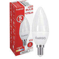 LED Żarówka VARGO C37 5W E14 475lm 4000K (V-110522)