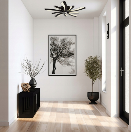 LED LAMPA SUFITOWA PLAFON ŻYRANDOL 70 W + PILOT VARGO