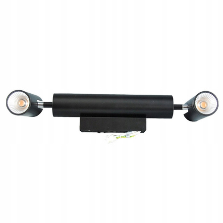 LAMPA KINKIEY TUBA CZARNA PODWÓJNA LED PWL 2x5W 4500K IP20