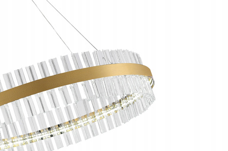 ZYRANDOL KRYSZTALOWY ZŁOTY LED90W VARGO