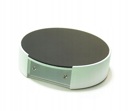 LAMPA ŚCIENNA OKRĄGŁY NOWOCZESNY KINKIET PW 3W LED 10.5 cm 3000K CZARNY