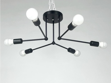 LAMPA SUFITOWA WISZĄCA LOFT 6 E27 VARGO