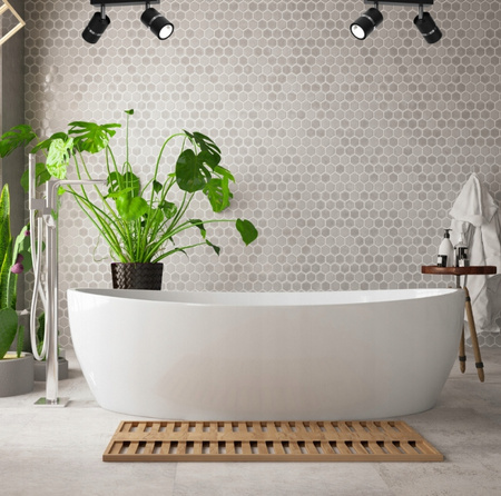 LAMPA KINKIEY TUBA CZARNA PODWÓJNA LED PWL 2x5W 4500K IP20