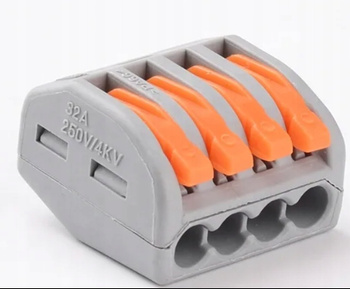 SZYBKOZŁĄCZKA KOSTKA ELEKTRYCZNA ZŁĄCZKA ZACISK DO KABLI 4 ZACISKI VARGO