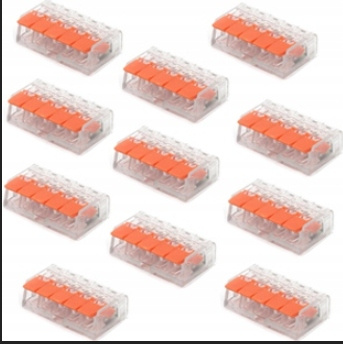 50 x SZYBKOZŁĄCZKA ZŁĄCZKA ELEKTRYCZNA KOSTKA VARGO DO KABLI 5 ZACISKÓW