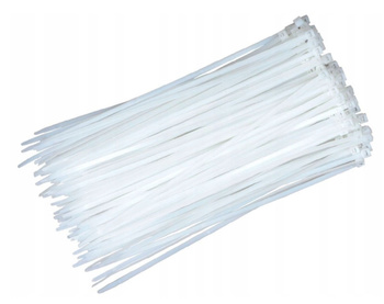 OPASKI ZACISKOWE KABLOWE VARGO TRYTYTKI TRYTKI BIAŁE 4×300mm 100SZT