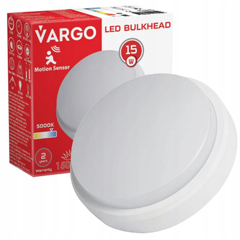 Oprawa LED 15W okrągła z czujnikiem ruchu