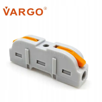 SZYBKOZŁĄCZKA KOSTKA ELEKTRYCZNA ZŁĄCZKA ZACISK Z 1-go NA 1 PRZEWÓD VARGO