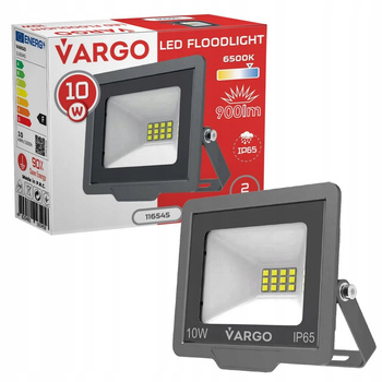 NAŚWIETLACZ REFLEKTOR LAMPA LED OGRODOWA GARAŻOWA DO OGRODU IP65 6500K 10W