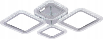 LAMPA LED CHROM 72W Z PILOTEM 3 KOLORY ŚWIATŁA NOWOCZESNA SUFITOWA VARGO