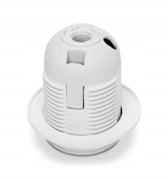 Oprawka plastikowa E27 pierścień biały VARGO